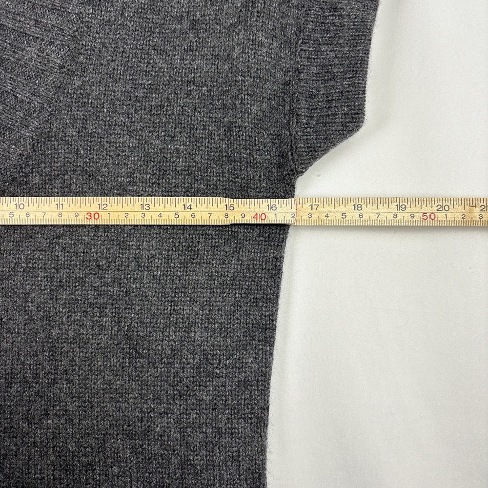 The Color Mustard Cashmere Long Sweater Vest Womens Small Gray Luxury Minimalist - Picture 12 of 13